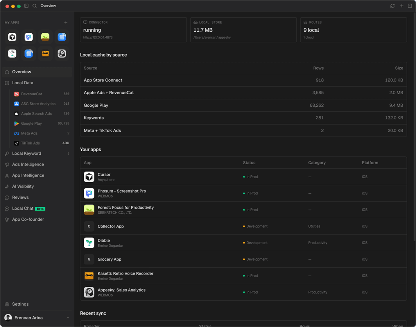 Appeeky Desktop overview
